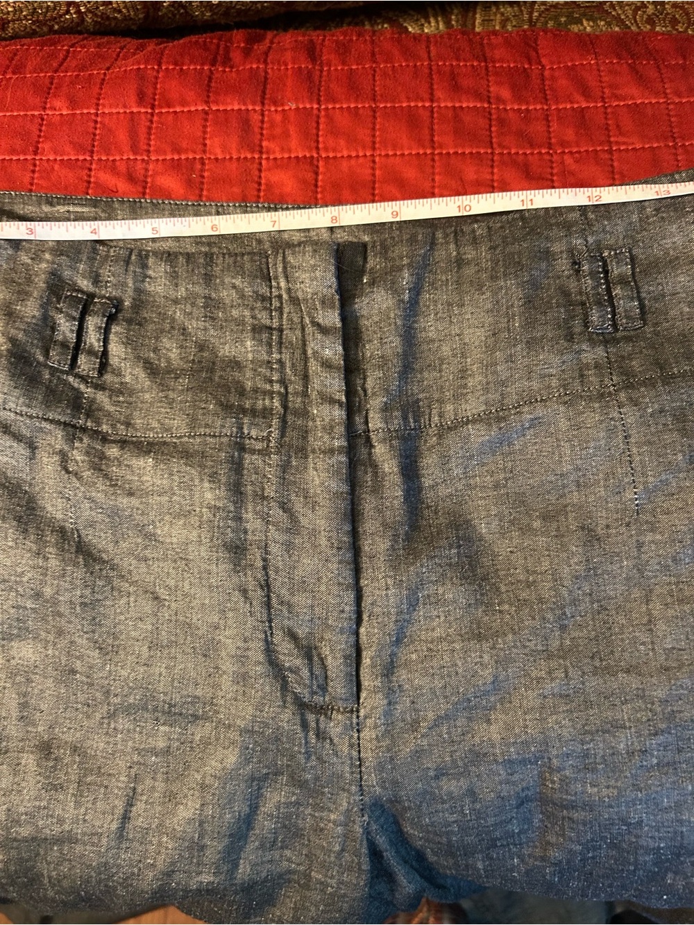 H&M Wide Leg Pants in Heathered Gray, size 10 2pockets